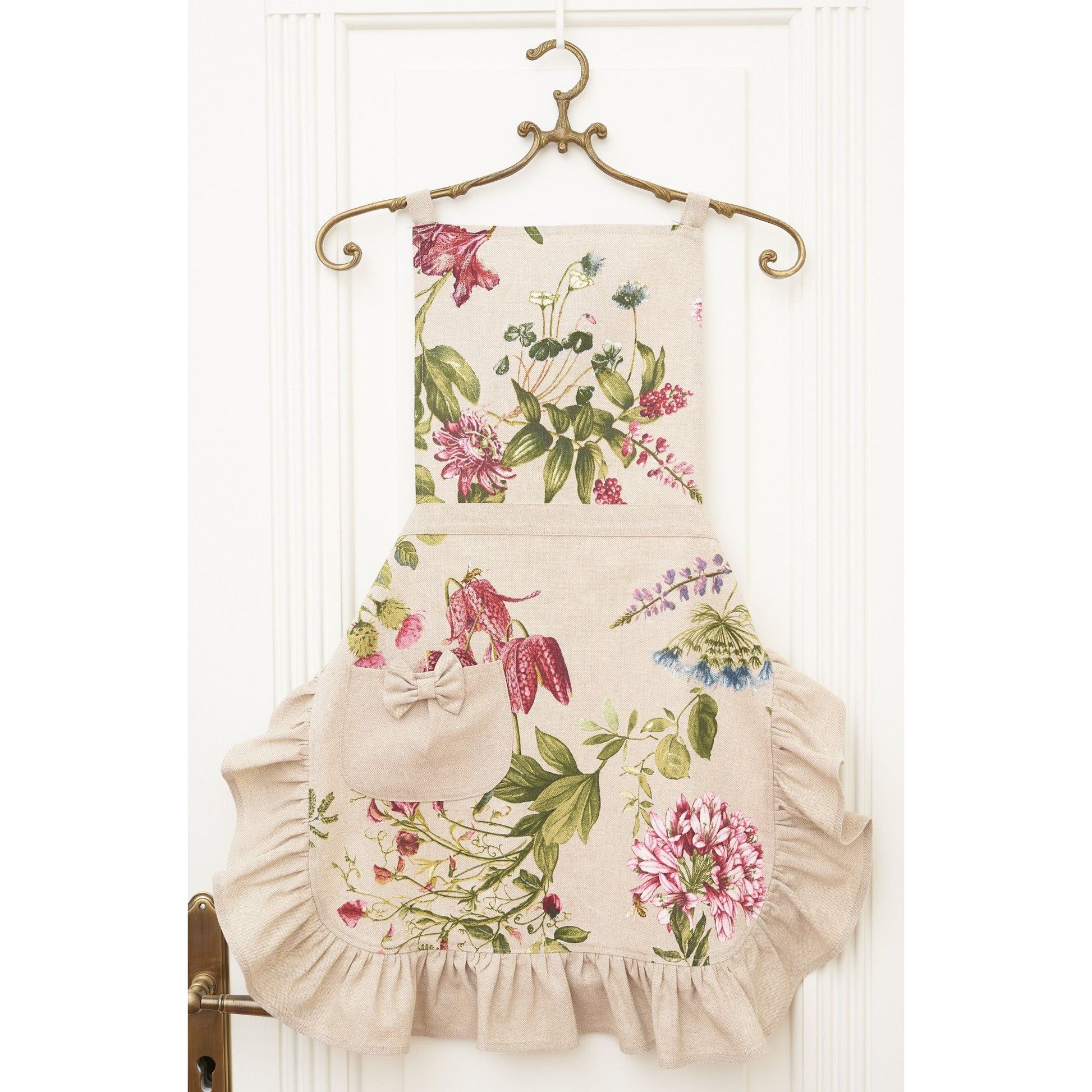 Ladies' Apron with Ruffles and Pocket - Botanico - Kotikauppa