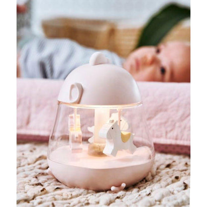 Lamp with Carousel and Music - Pink - Kotikauppa