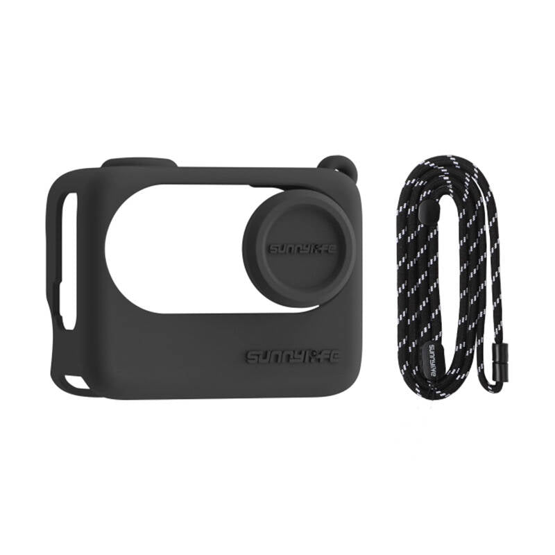Lanyard + Silicone Case Sunnylife for Insta360 GO 3S (black) - Kotikauppa