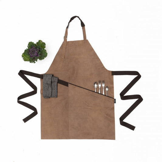 Leather Apron - Beige - Kotikauppa