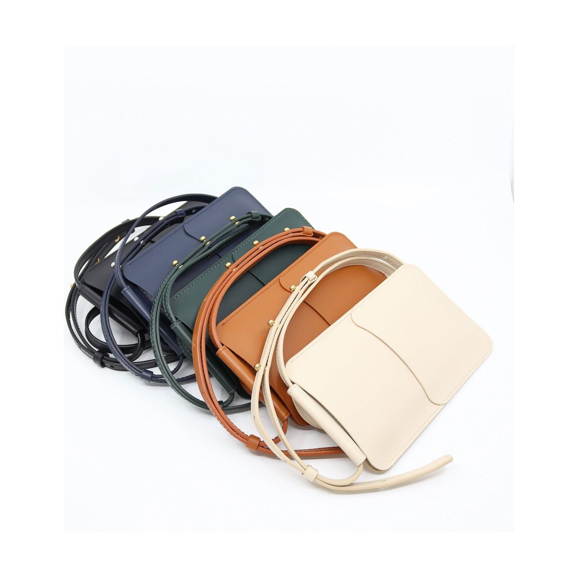 Leather Phone Bag - Beige - Kotikauppa