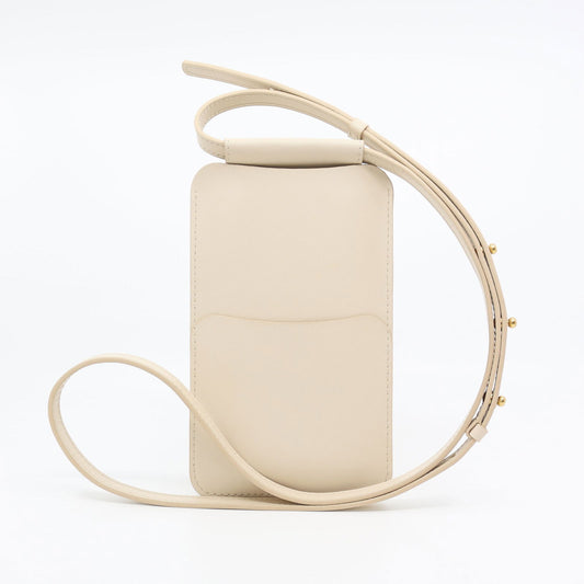 Leather Phone Bag - Beige - Kotikauppa