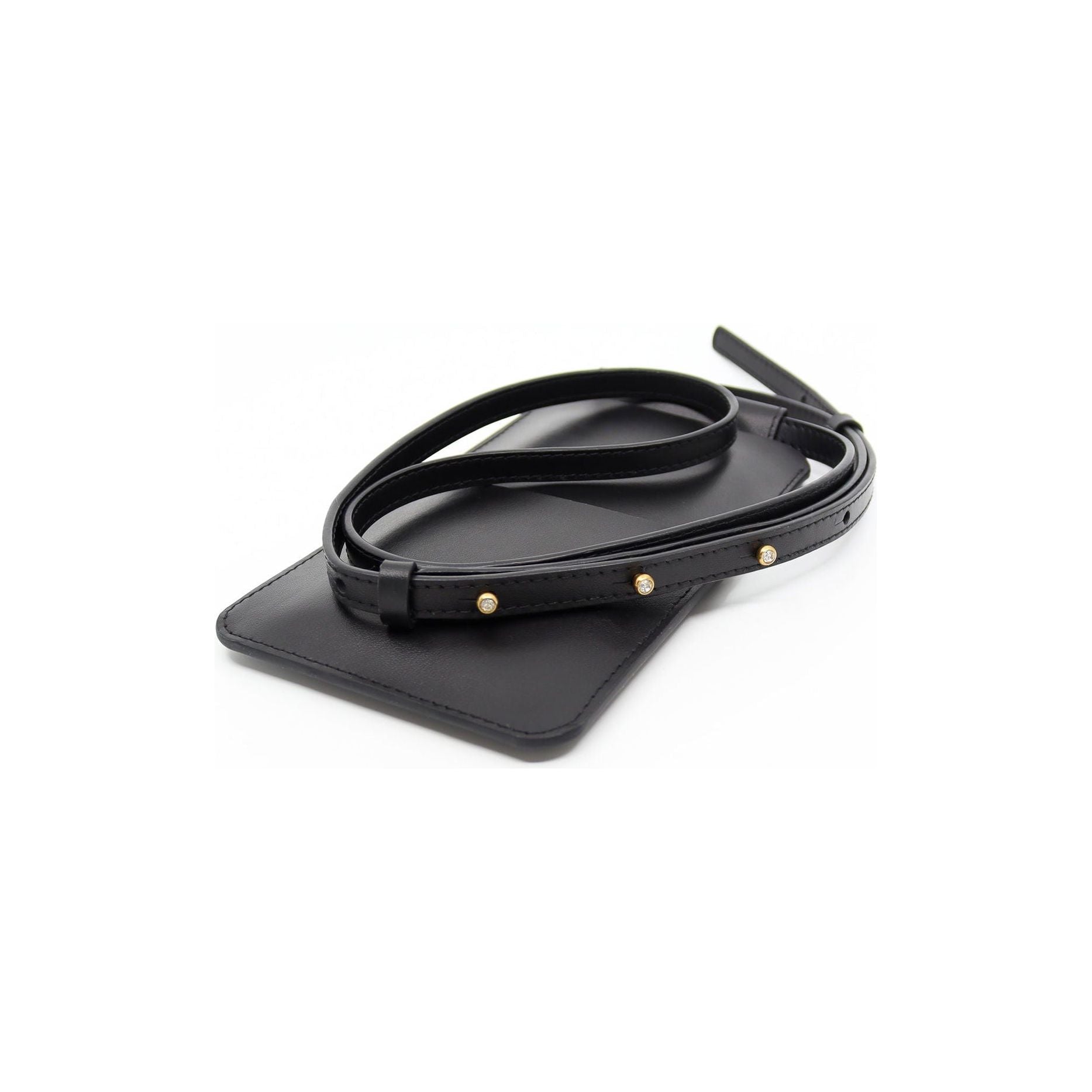 Leather Phone Bag - Black - Kotikauppa