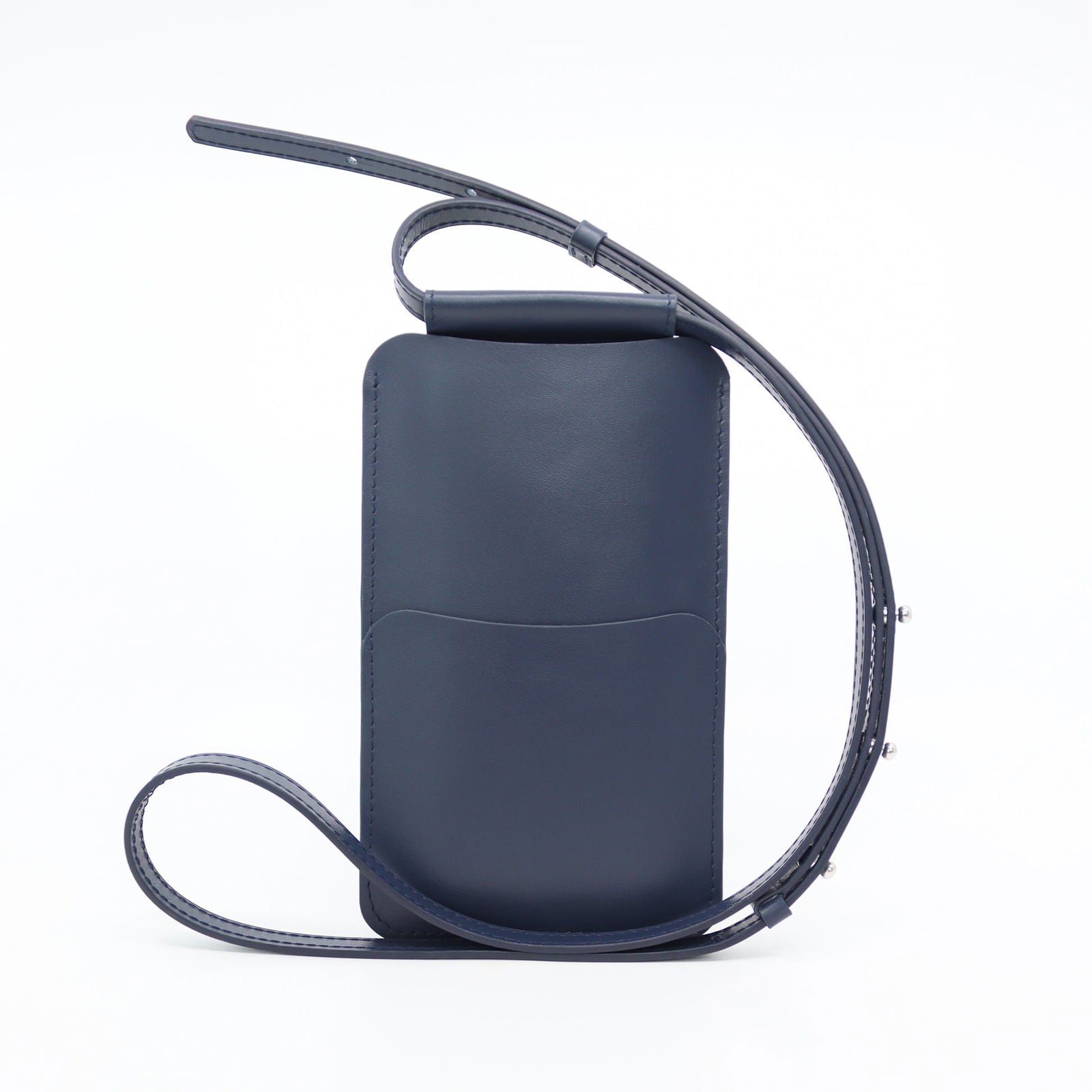 Leather Phone Bag - Navy - Kotikauppa