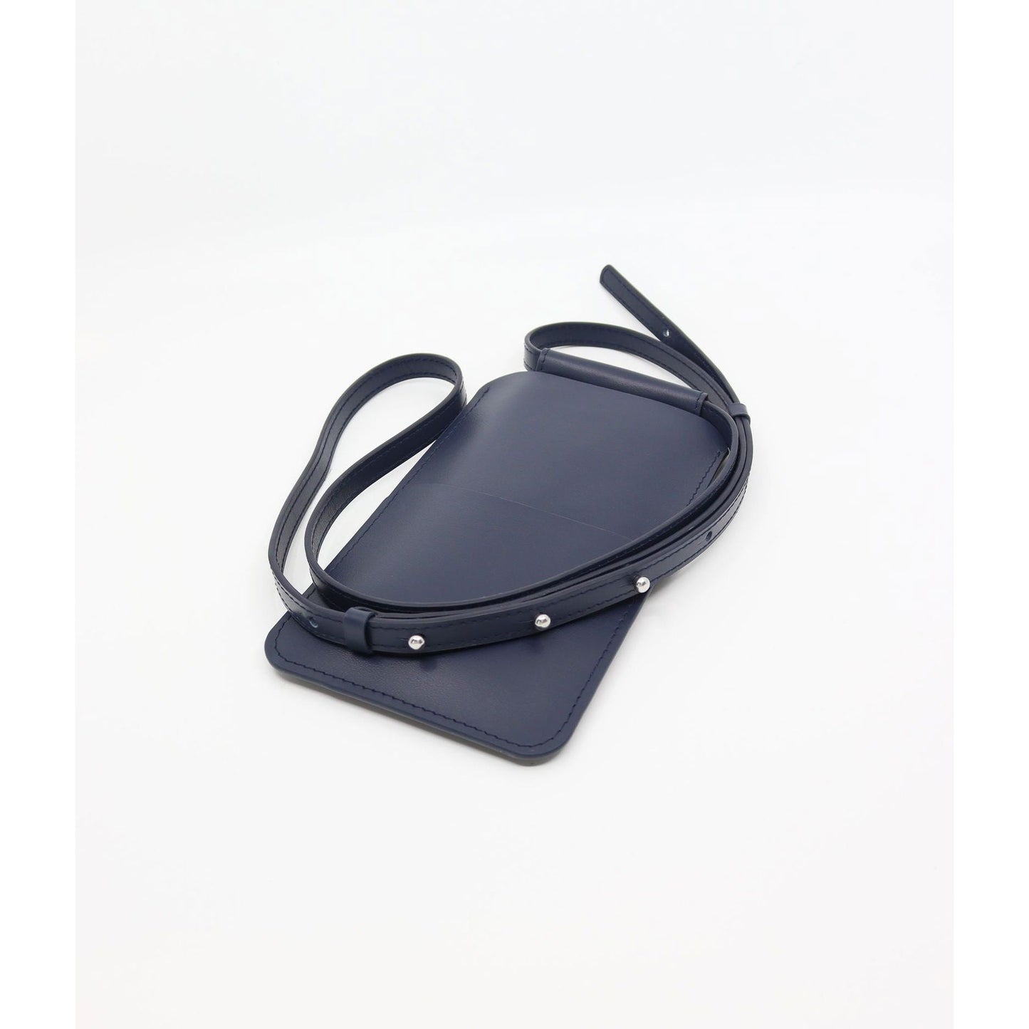 Leather Phone Bag - Navy - Kotikauppa