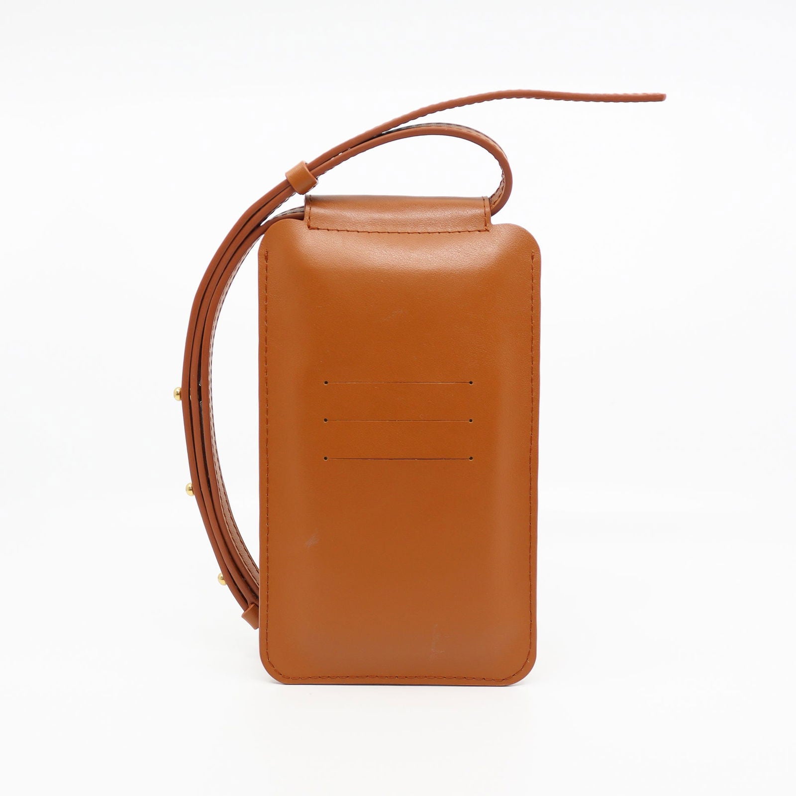 Leather Phone Bag - Tan - Kotikauppa