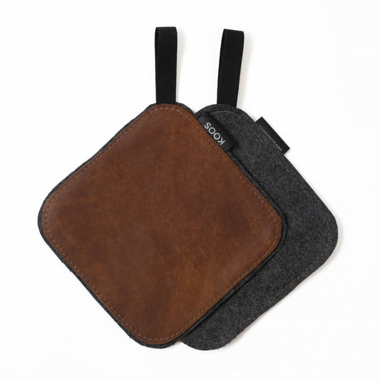 Leather Pot Holder - Different colors - Kotikauppa