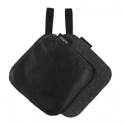 Leather Pot Holder - Different colors - Kotikauppa