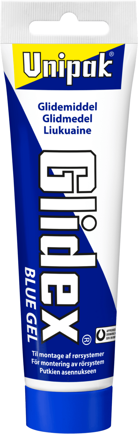 Liukuaine Unipak Glidex Blue Gel 250 g tuubi, juomavesihyväksytty | 3186174