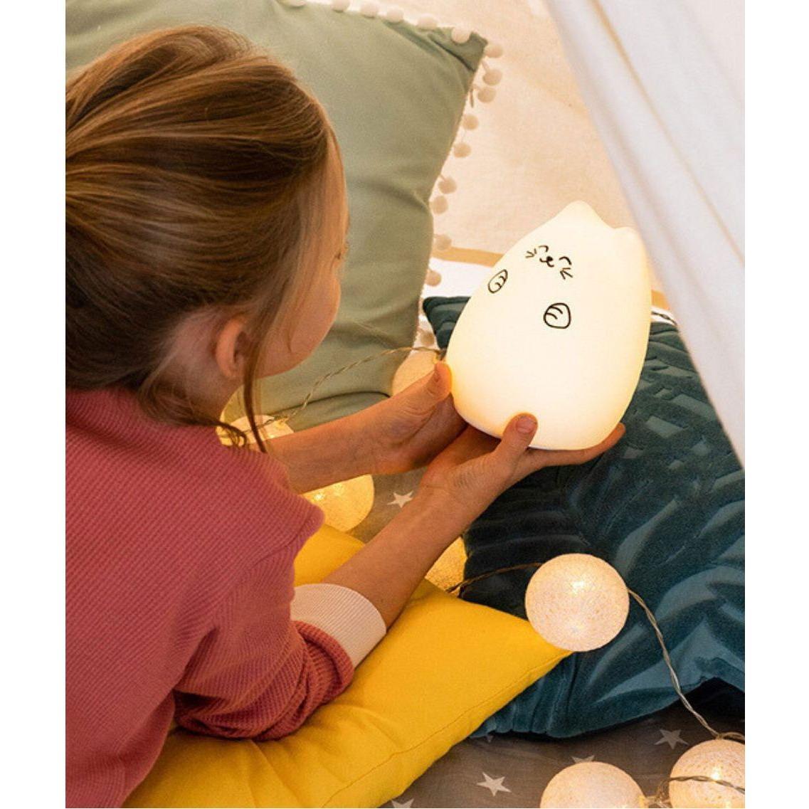 Lucky Cat Silicone Lamp - White - Kotikauppa