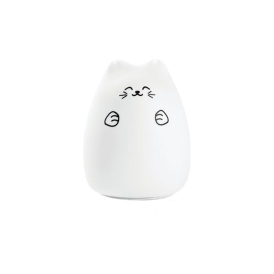Lucky Cat Silicone Lamp - White - Kotikauppa
