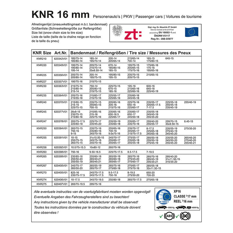 Lumiketjut 16mm KNR225 - Kotikauppa