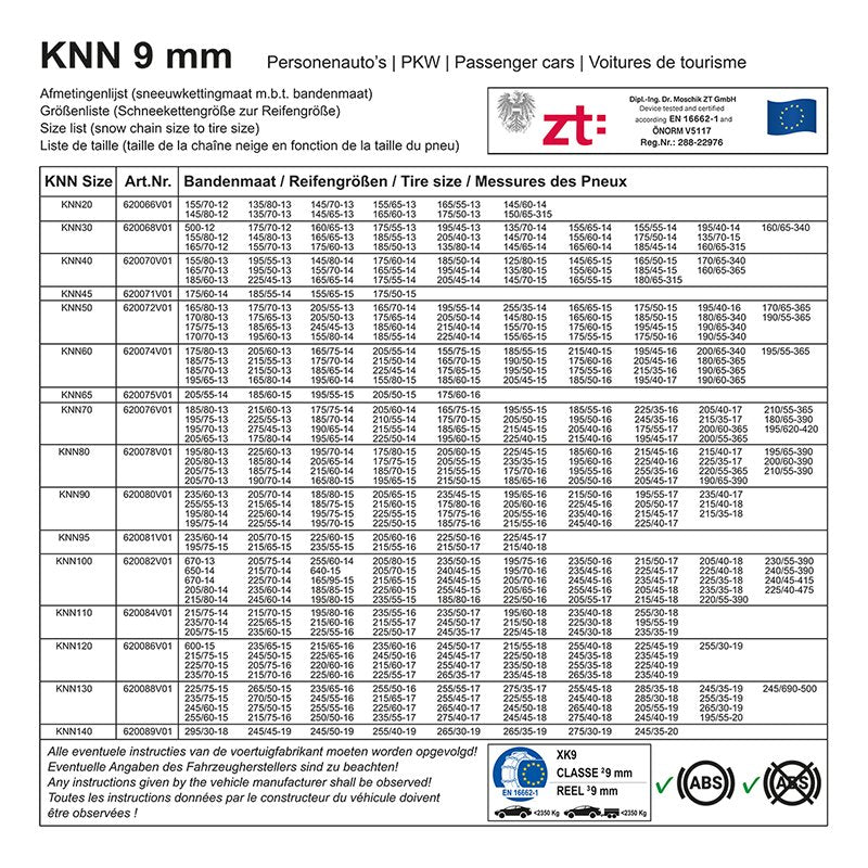 Lumiketjut 9mm KNN65 - Kotikauppa