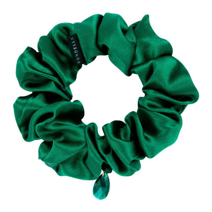 Luxury Silk Scrunchie - Green - Kotikauppa