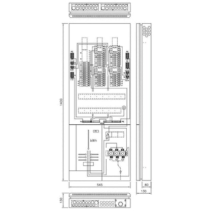 MITTAUSKESKUS U/P FE WALTTERI ESNV345.36 4xVVS 18x10A 18x16A | 3305024 | 6418677666704 | Ensto | Kotikauppa
