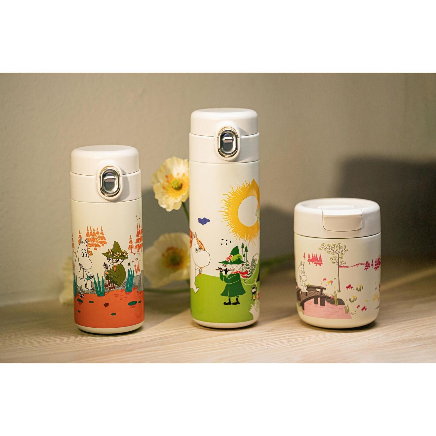 Termosmuki Muumi 320 ml valko-pinkki