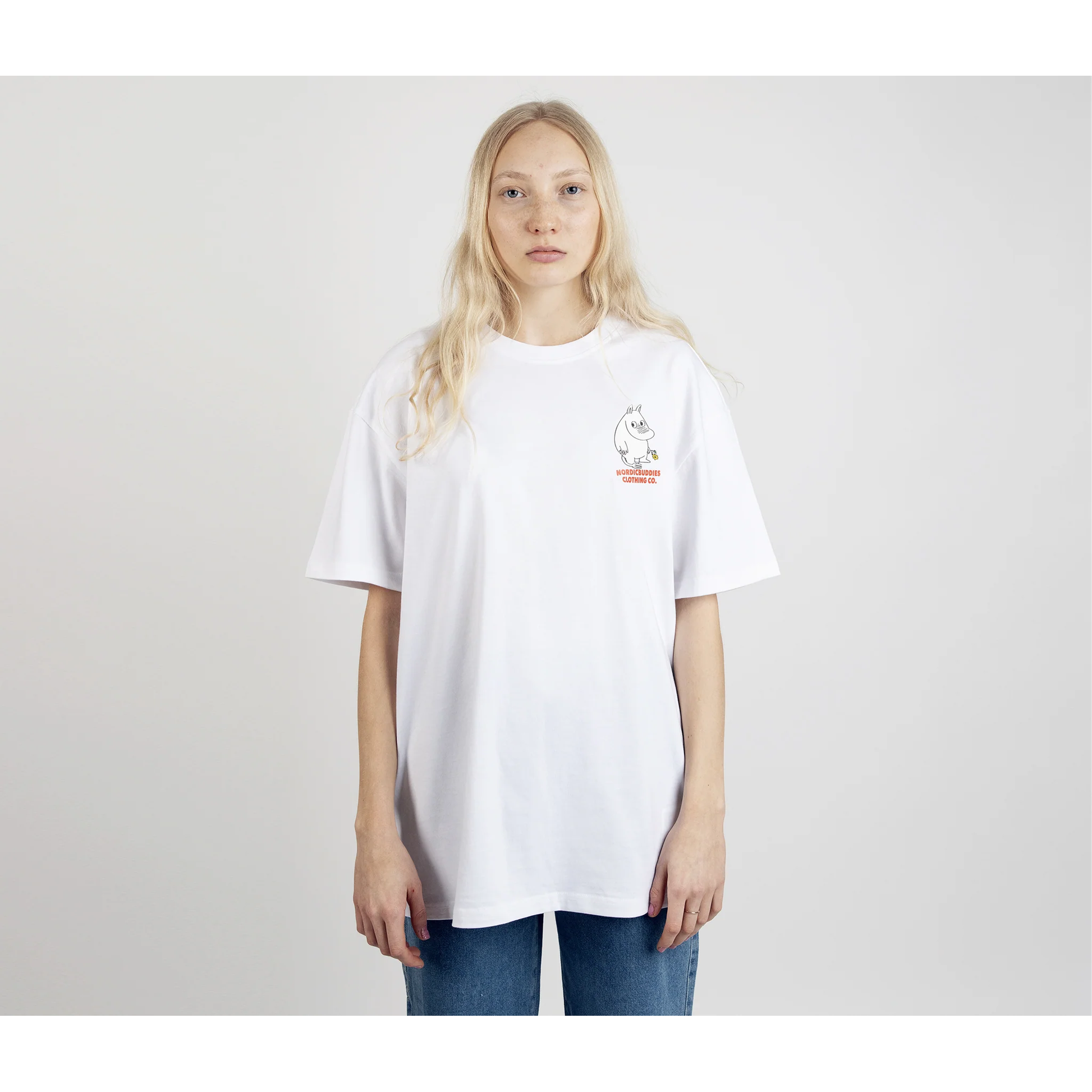 Moomintroll's Flower T-Shirt Unisex - White