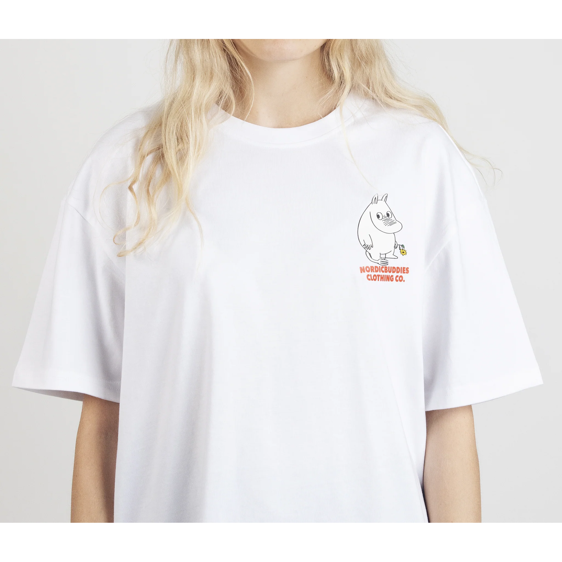 Moomintroll's Flower T-Shirt Unisex - White
