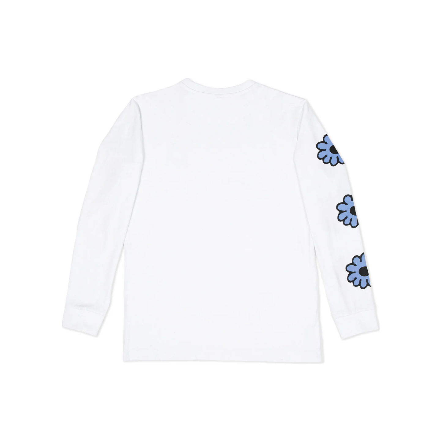Moomintroll's Flower Longsleeve Shirt With Cuffrib Unisex - White