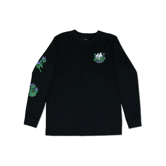 Hide and Seek Longsleeve Shirt With Cuffrib Unisex - Black
