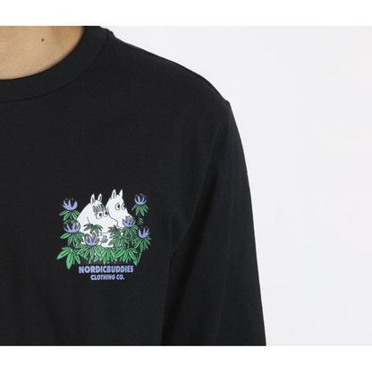 Hide and Seek Longsleeve Shirt With Cuffrib Unisex - Black