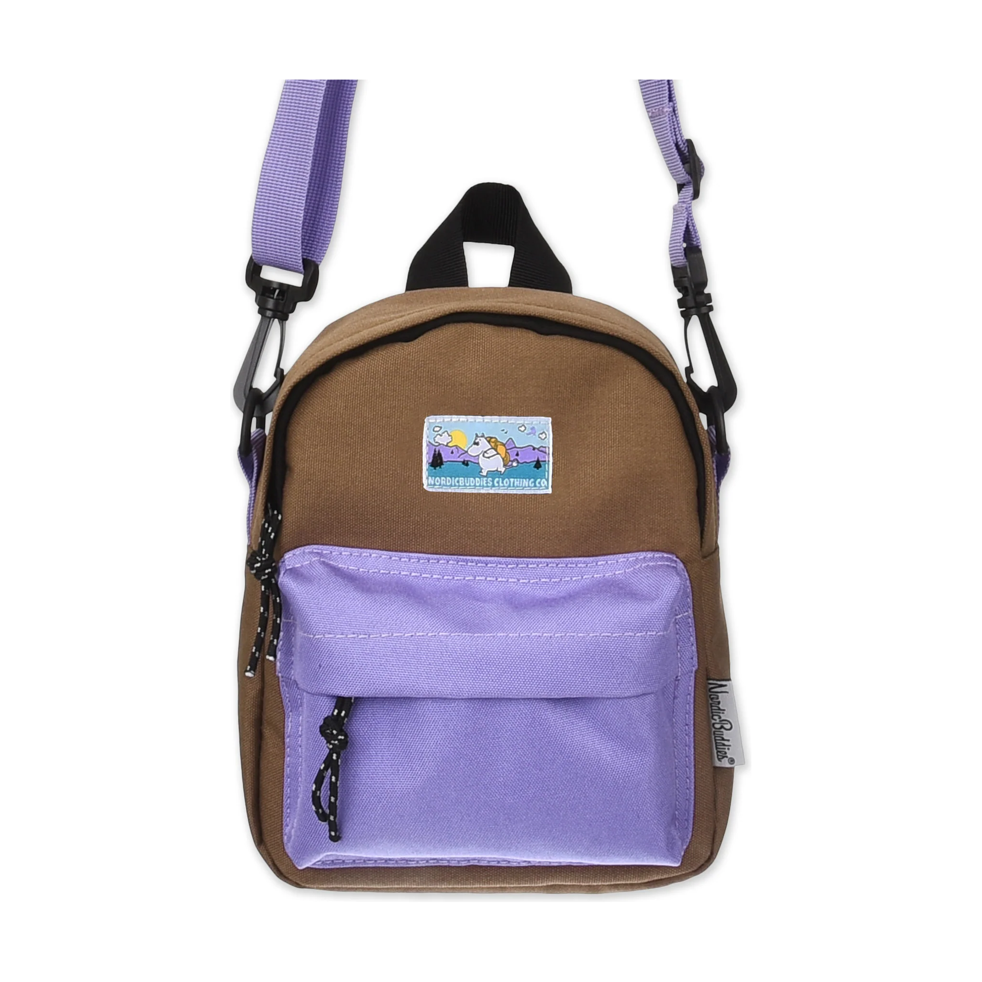 Moomintroll Adventure Cross Body Bag - Brown and Lilac