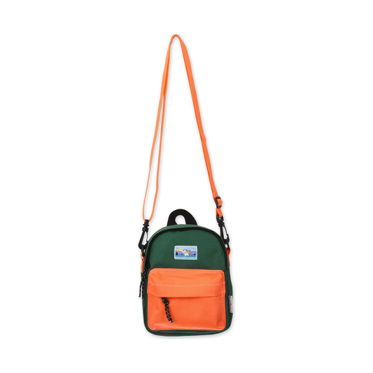 Moomintroll Adventure Cross Body Bag - Dark Green and Orange