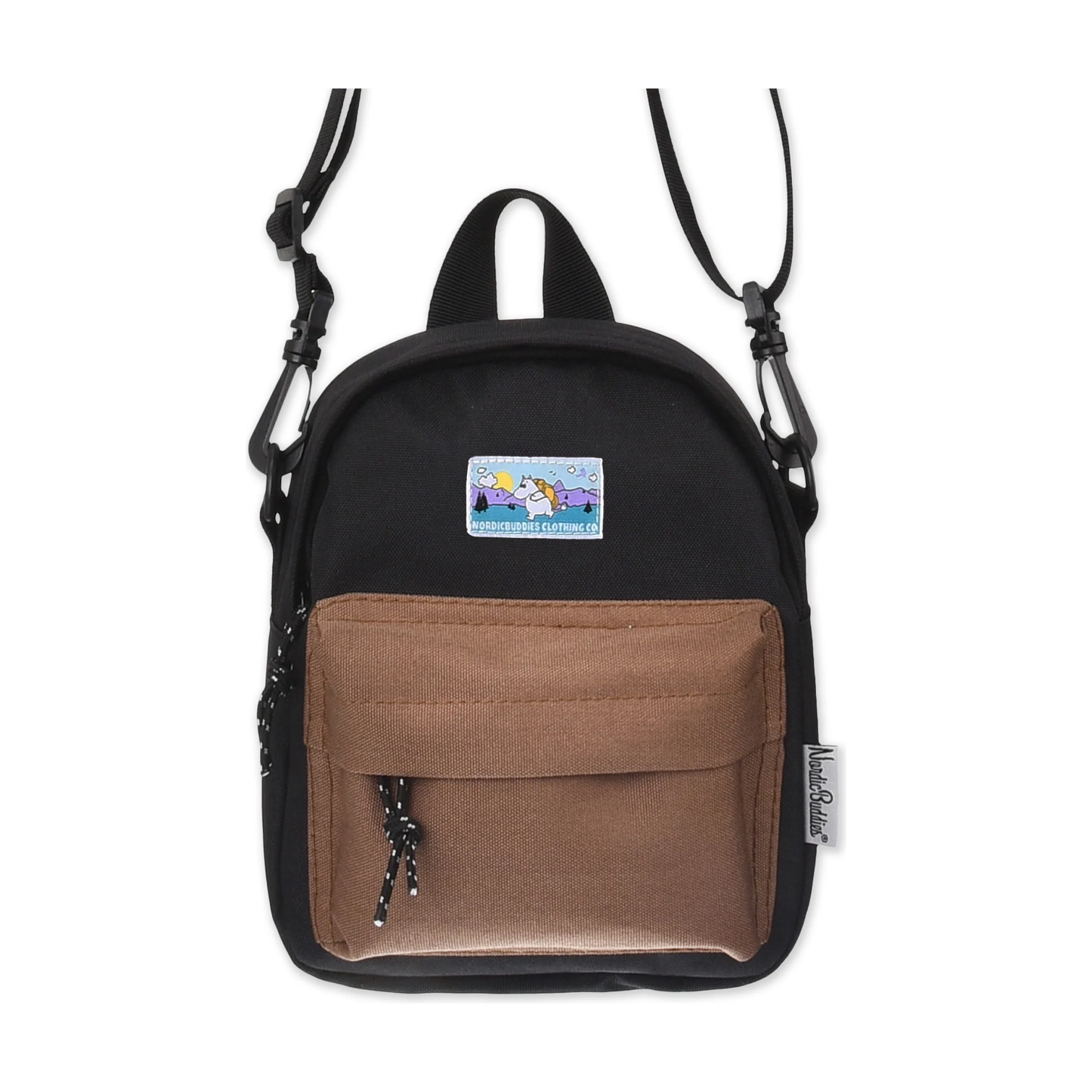 Moomintroll Adventure Cross Body Bag - Black and Brown
