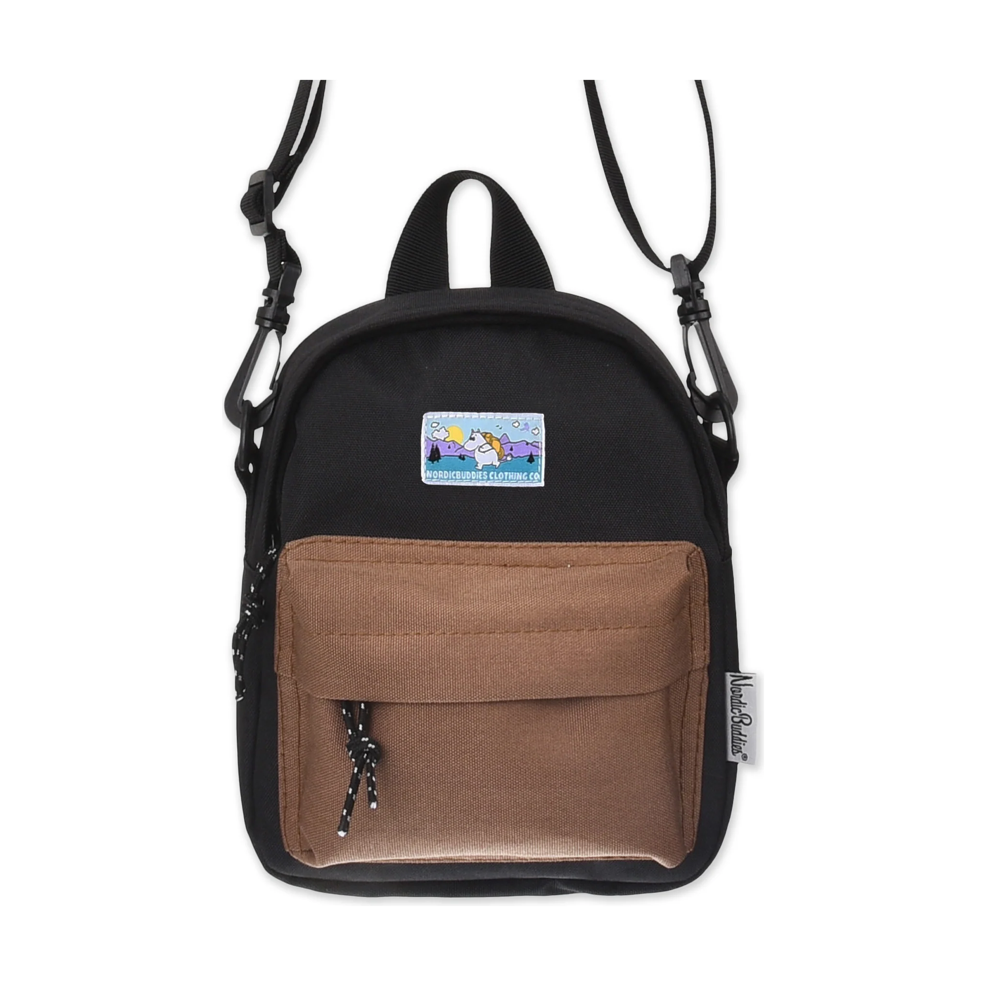 Moomintroll Adventure Cross Body Bag - Black and Brown