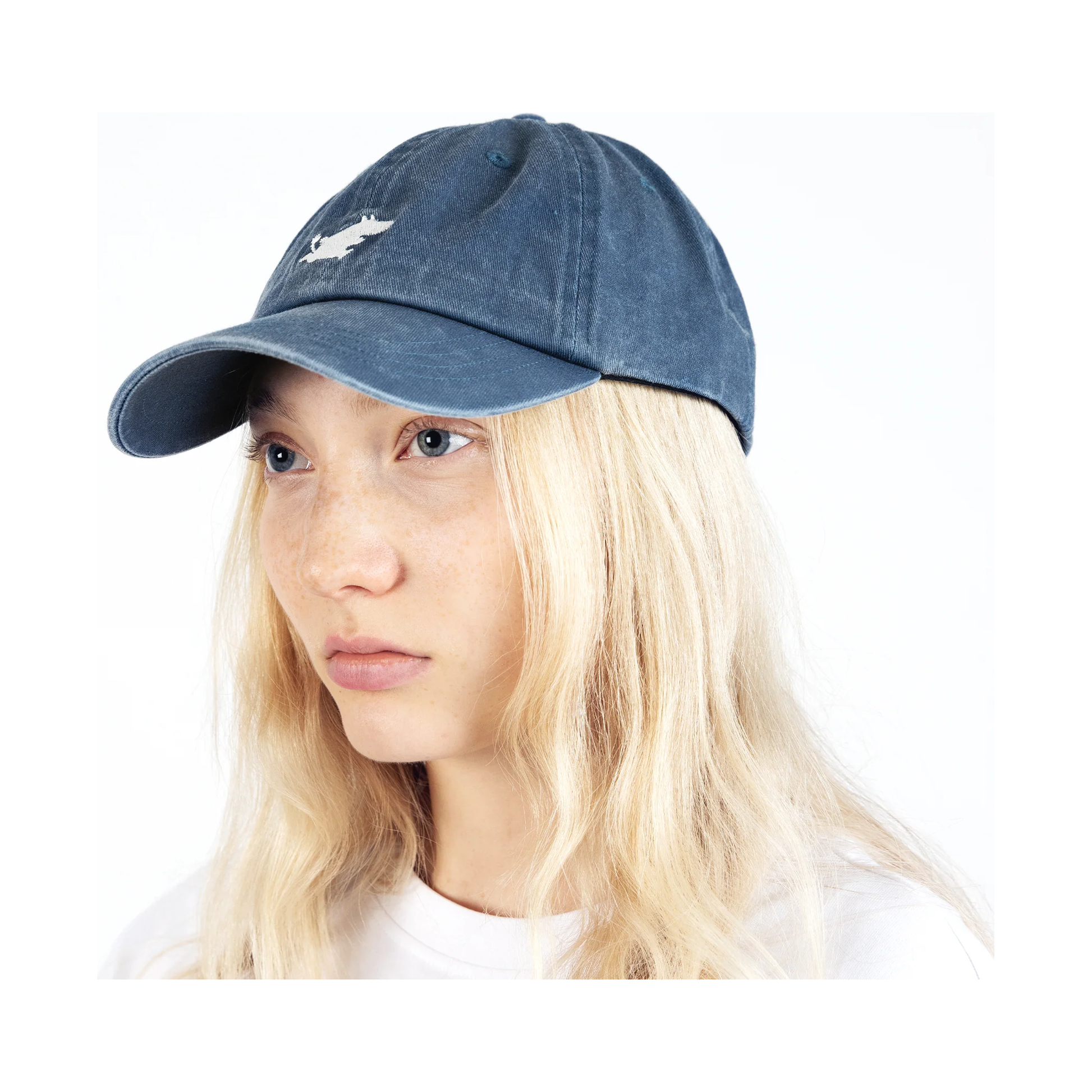 Moomintroll Washed Denim Adult Cap - Blue