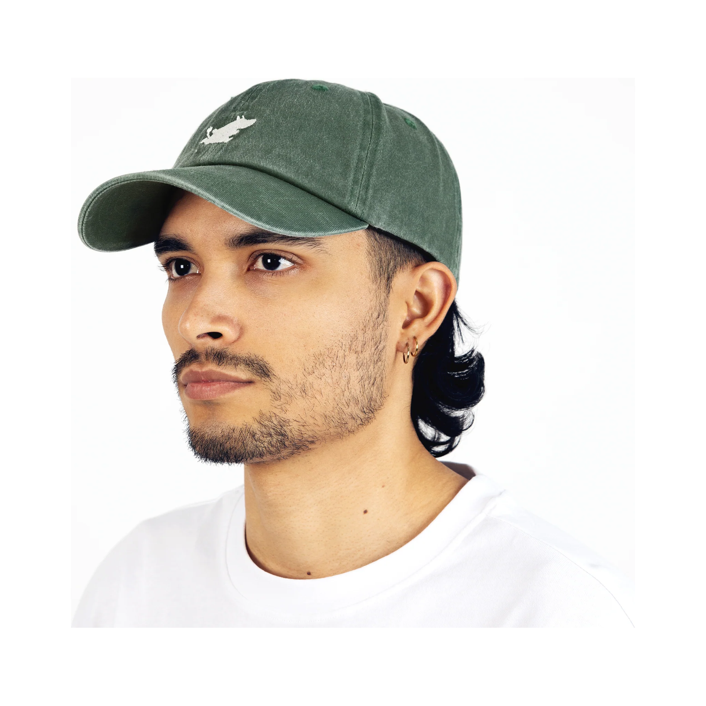 Moomintroll Washed Denim Adult Cap - Green