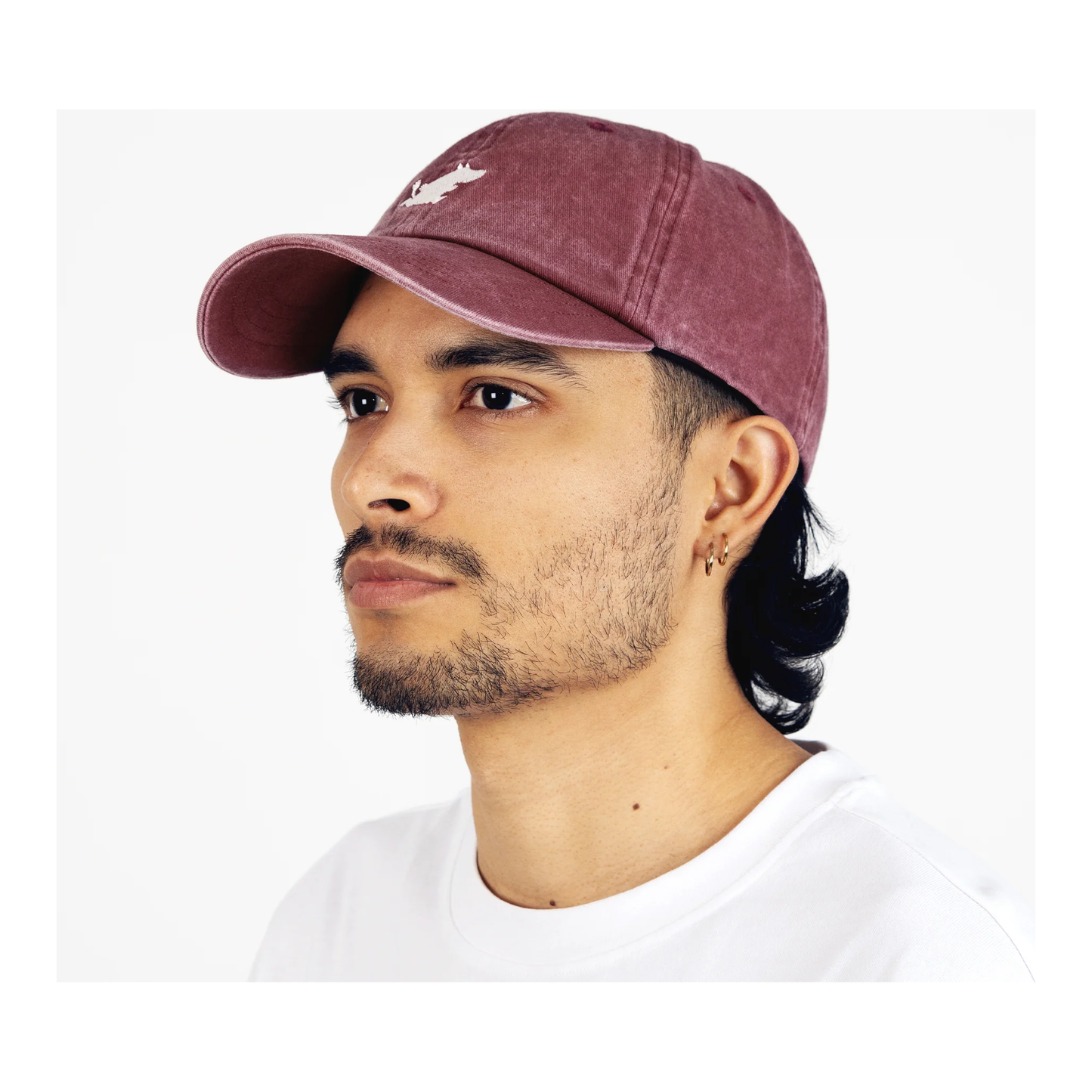 Moomintroll Washed Denim Adult Cap - Burgundy