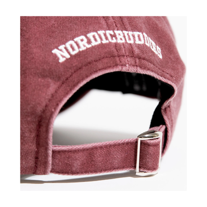 Moomintroll Washed Denim Adult Cap - Burgundy