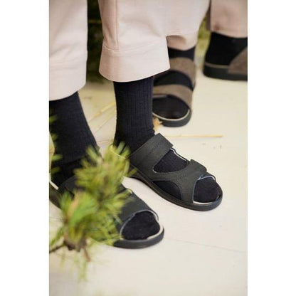 Professional Heel-Cushioned Sandals - Black
