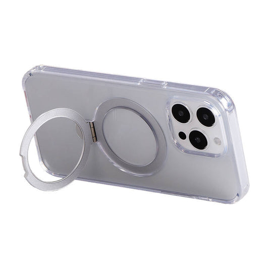 Magnetic protective phone case with holder Joyroom JR-BP004 for iPhone 15 (transparent) - Kotikauppa