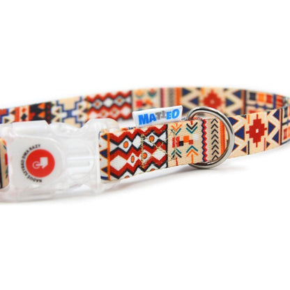 Dog Collar With a Plastic LED Buckle - Boho