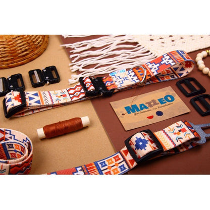Dog Collar With a Plastic Buckle - Boho