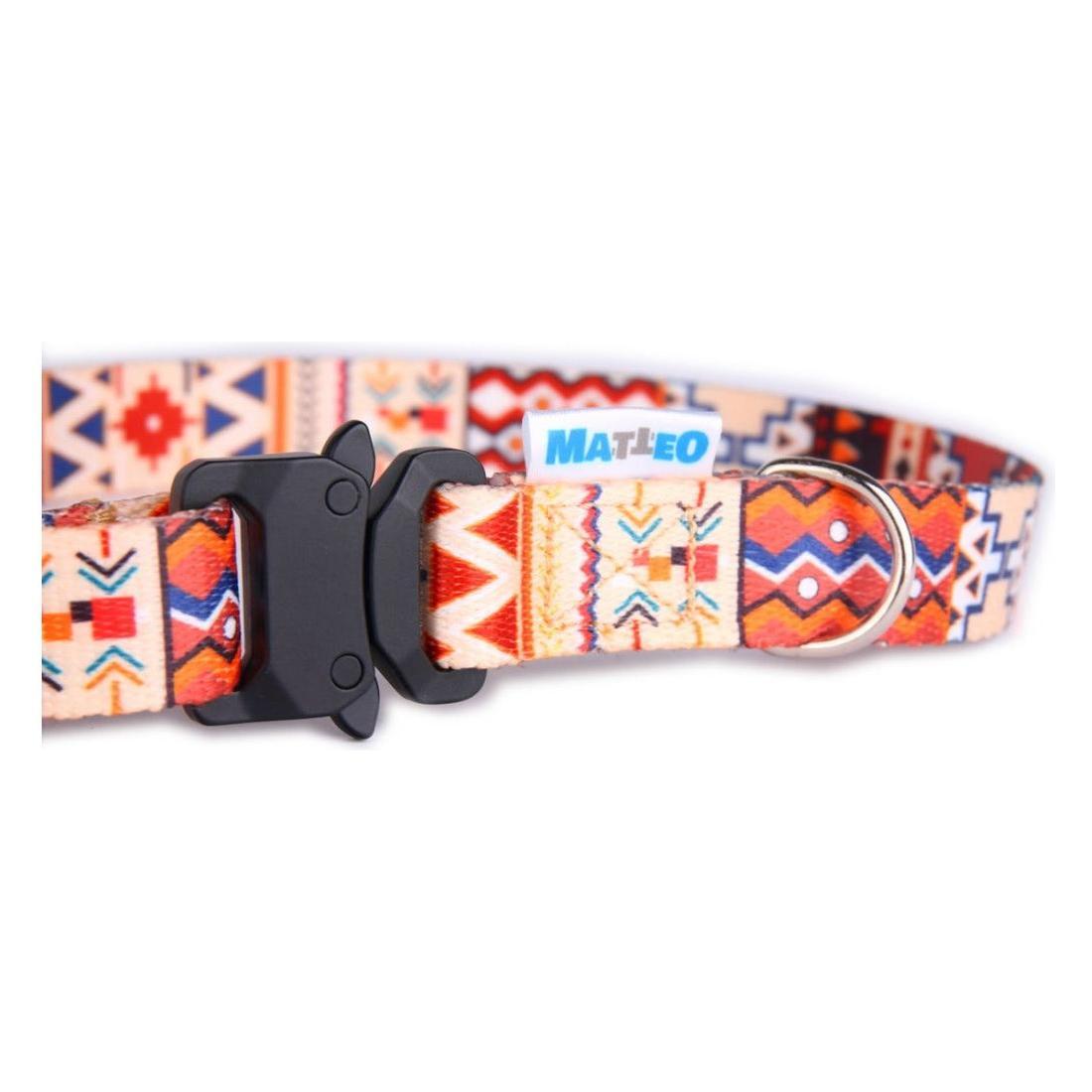 Dog Collar With a Plastic Buckle - Boho