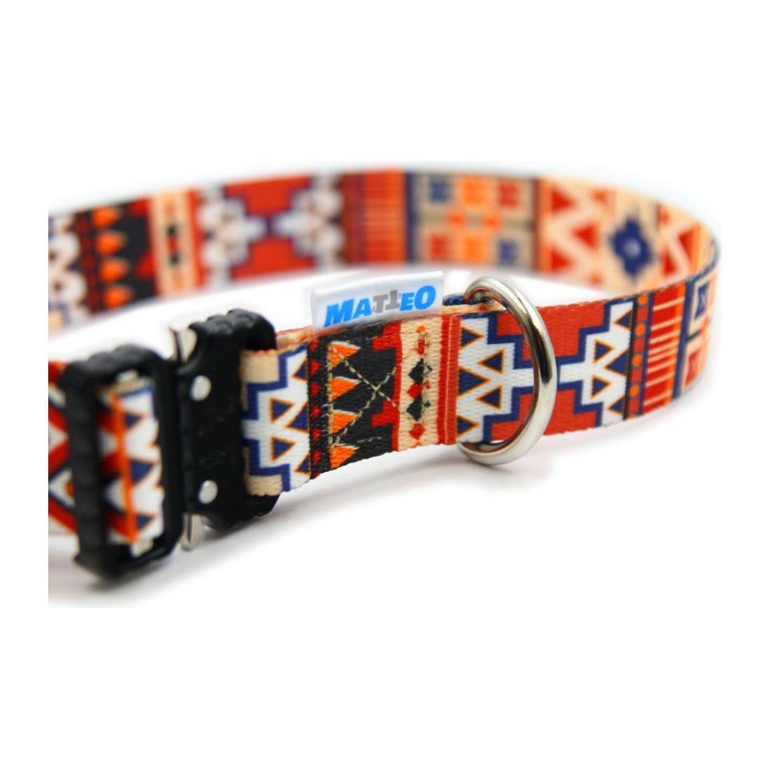 Dog Collar With a Plastic Buckle - Boho