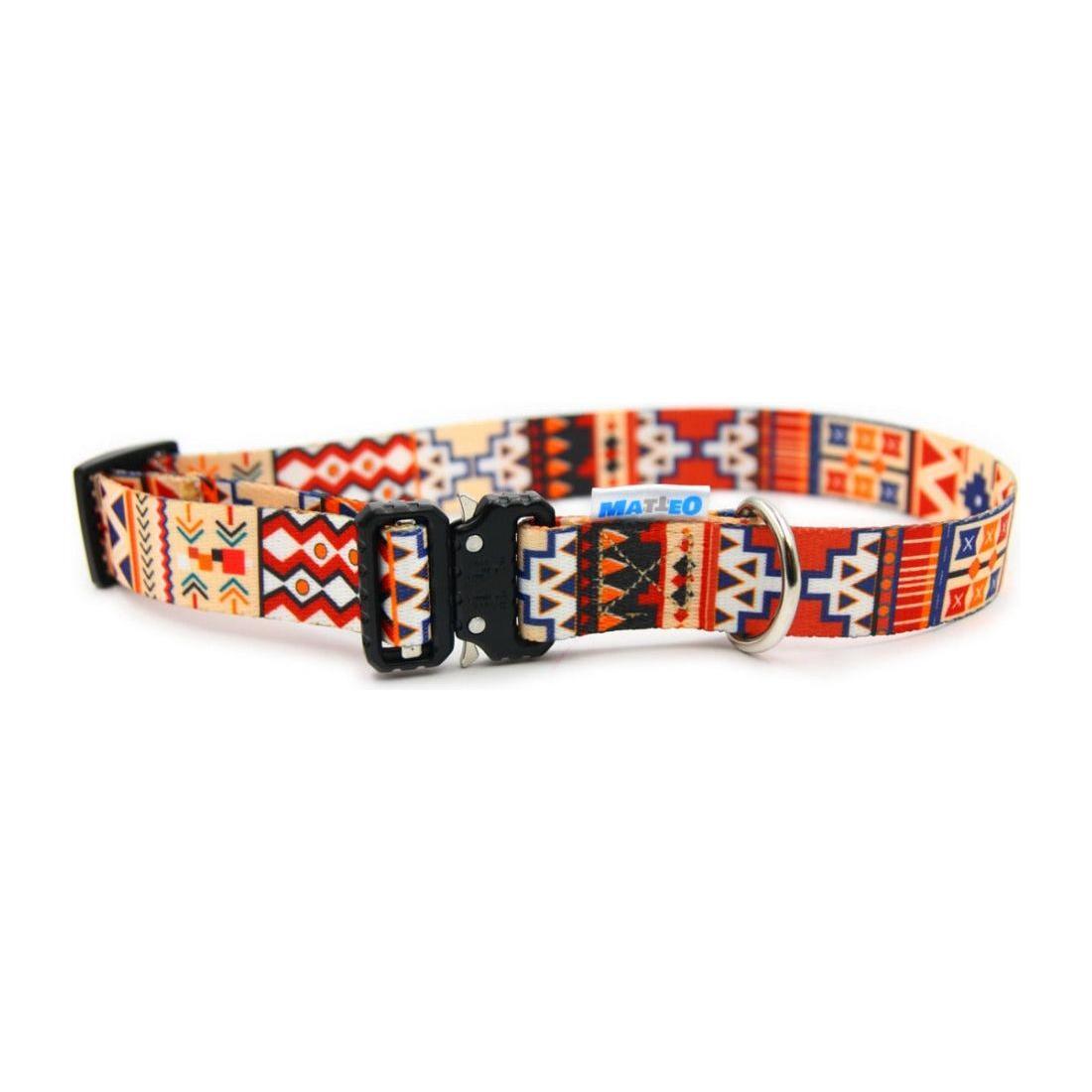 Dog Collar With a Plastic Buckle - Boho