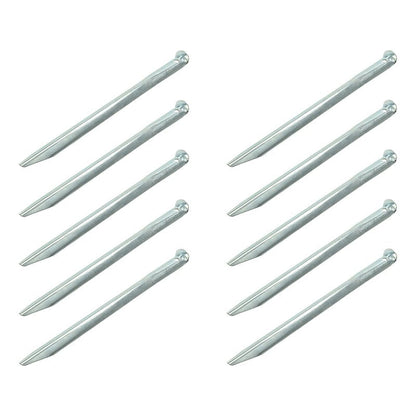 Metallinen puolipyöreä telttakiila 30cm 10 kpl sisään polyeteenipussissa - Kotikauppa