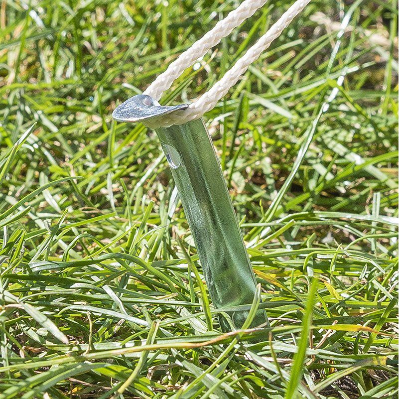 Metallinen puolipyöreä telttakiila 30cm 10 kpl sisään polyeteenipussissa - Kotikauppa