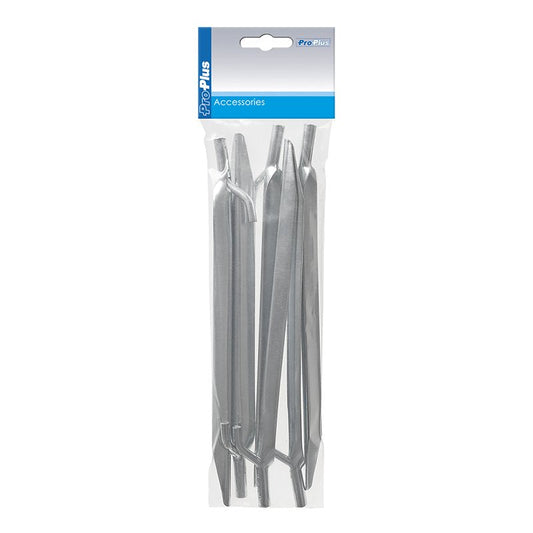 Metallinen telttakiila 25cm koukulla 6 kpl sisään polyeteenipussissa | 364635S | 8717249102519 | Kotikauppa | ProPlus