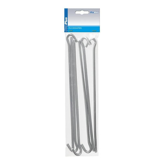 Metallinen telttakiila tarzan 30cm 6 kpl sisään polyeteenipussissa | 364669S | 8717249105503 | Kotikauppa | ProPlus