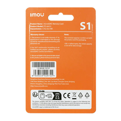 MuistikorttiImou microSD (UHS-I, SDXC, 10/U3/V30, 95/38) - Kotikauppa