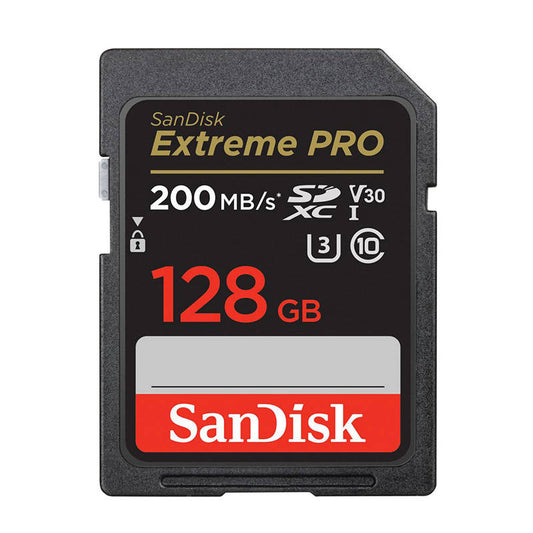 MuistikorttiSANDISK EXTREME PRO SDXC 128GB 200/90 MB/s UHS-I U3  (SDSDXXD-128G-GN4IN) - Kotikauppa