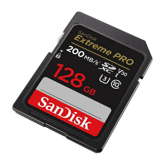 MuistikorttiSANDISK EXTREME PRO SDXC 128GB 200/90 MB/s UHS-I U3  (SDSDXXD-128G-GN4IN) - Kotikauppa