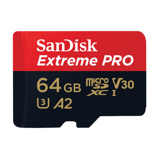 MuistikorttiSANDISK EXTREME PRO microSDXC 64GB 200/90 MB/s UHS-I U3 (SDSQXCU-064G-GN6MA) - Kotikauppa