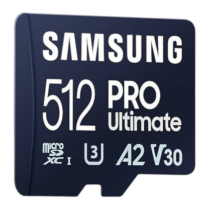 MuistikorttiSamsung microSDXC PRO Ultimate 200 MB/s UHS-I/U3 (MB-MY512SB/WW) - Kotikauppa