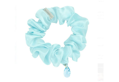 Murberry-silkki scrunchie/hiusdonitsi (aqua) - Kotikauppa